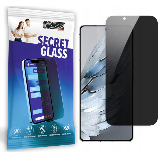  GrizzGlass Szkło prywatyzujące GrizzGlass SecretGlass do Nubia Z50S Pro