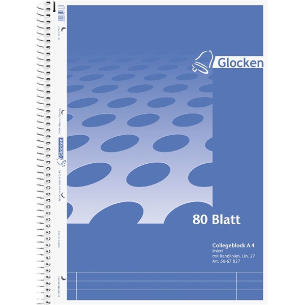 Brunnen Glocken A4 80l lefűzhető vonalas spirálfüzet (5067827)