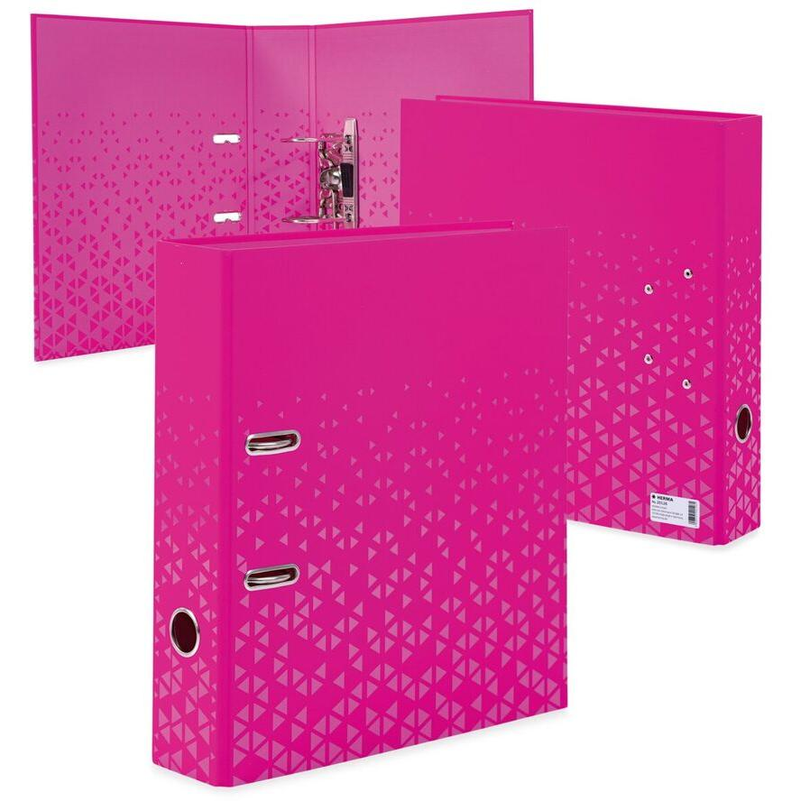 Herma Color A4 Karton Gyűrűs Iratrendező - Rózsaszín (20126)