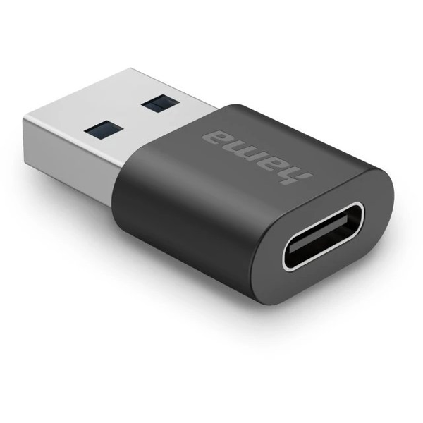Hama 00200357 kabel kønsskifter USB-A USB-C Sort