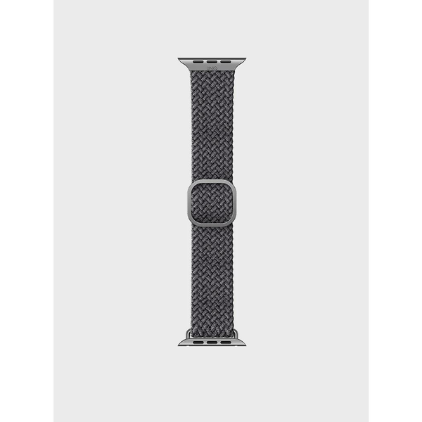 Uniq Aspen Apple Watch 42/44mm fonott szíj szürke (55768)