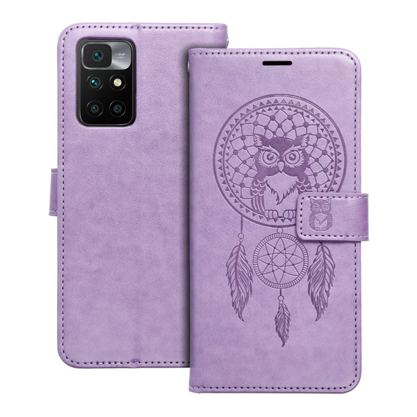 MEZZO füles tok XIAOMI Redmi 10 / 10 2022 készülékhez dreamcatcher lila