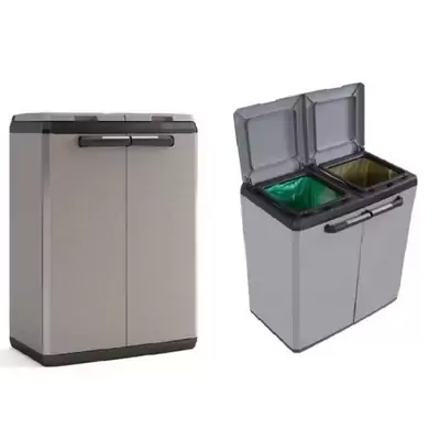 Keter Split Premium szürke és fekete újrahasznosító szekrény 92 cm