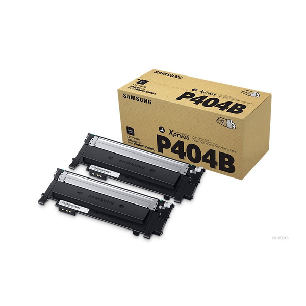 Samsung CLT-P404B tonerpatron 2 stk Original Sort