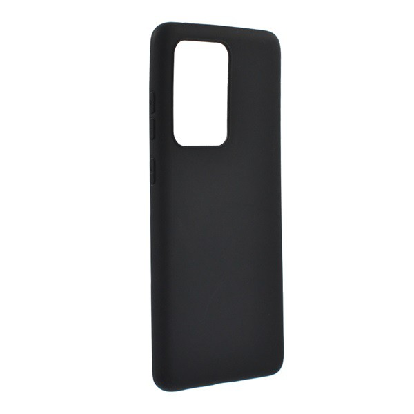 Szilikon telefonvédő (matt) FEKETE [Samsung Galaxy S20 Ultra 5G (SM-G988B)] (5996457939039)