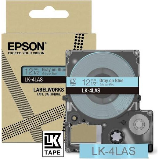 Epson LK-4LAS Grå, Lyse Blå