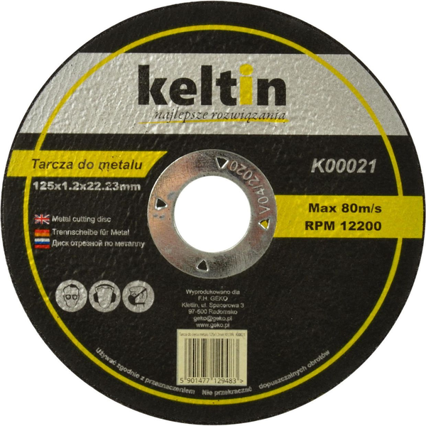 Geko Tarcza do cięcia metalu 125x1.2mm (K00020)