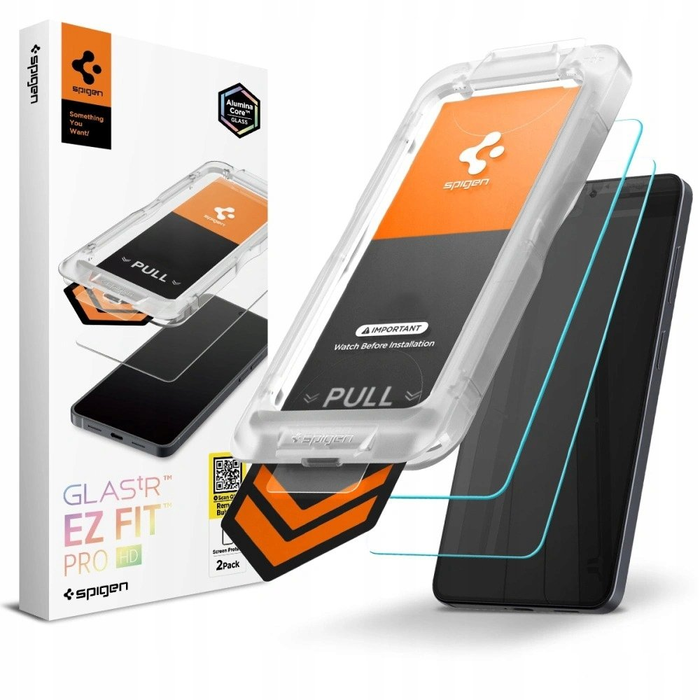 Spigen Glass tR EZ Fit Pro HD 2 Pack for Samsung Galaxy S26+ Transparent (AGL11084)