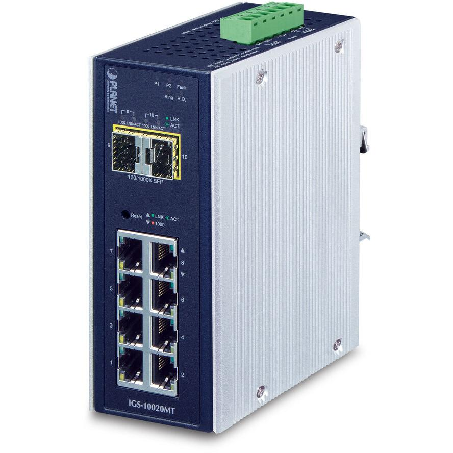 Planet IGS-10020MT síťové připojení Spravované L2 Gigabit Ethernet (IGS-10020MT)