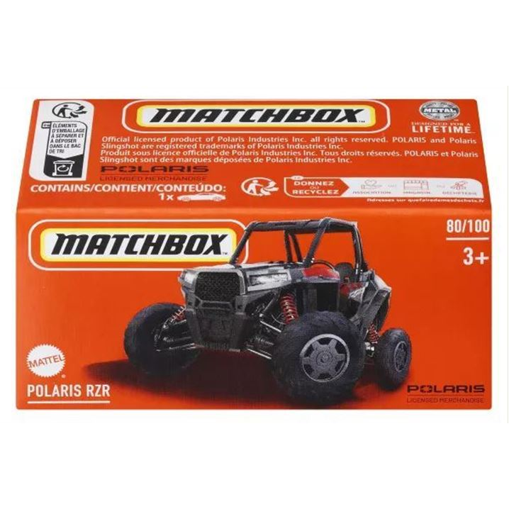 Mattel Matchbox: Polaris RZR kisautó papírdobozban (242422) (242422)