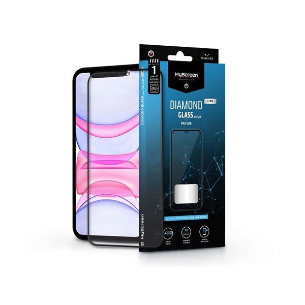 MyScreen iPhone XR/iPhone 11 2.5D üveg kijelzővédő fólia (LA-1978) (LA-1978)
