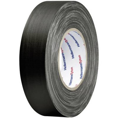 Téphető szövetbetétes ragasztószalag, gaffer tape 50 m x 19 mm, fekete színű HellermannTyton HelaTape