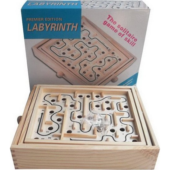 Oem Oktatójáték, Labirintus, 2 Db Fémgolyó, 29,5X25x6 Cm, Gyerekeknek 3 Éves Kortól (ZDR.MG094)