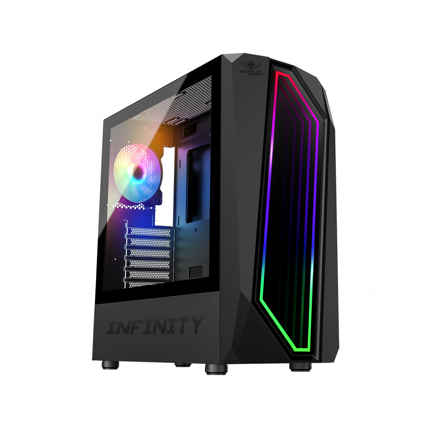 Spirit of Gamer Infinity Számítógépház - Fekete (8201BK)
