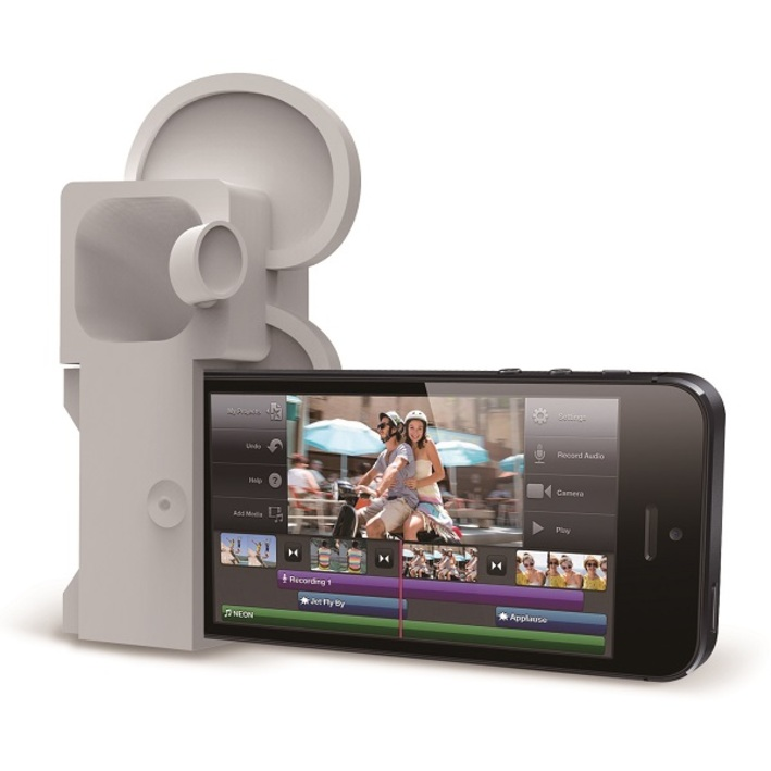 Ozaki OM936EA iP5/5S O!music-Zoo+ iPhone SE/5S/5 Kihangosító - Szürke (OM936EA)