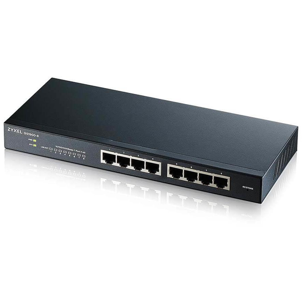 Zyxel GS1900-8 Gestionado L2 Gigabit Ethernet (10/100/1000) Negro