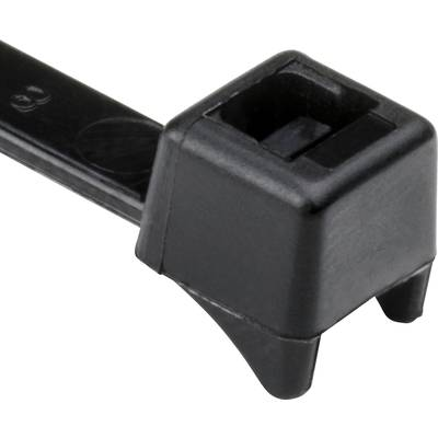 HellermannTyton 112-52112 CTT60R-PA66HS-BK Kábelkötöző 205 mm 4.70 mm Fekete Hőstabilizált 100 db (112-52112)