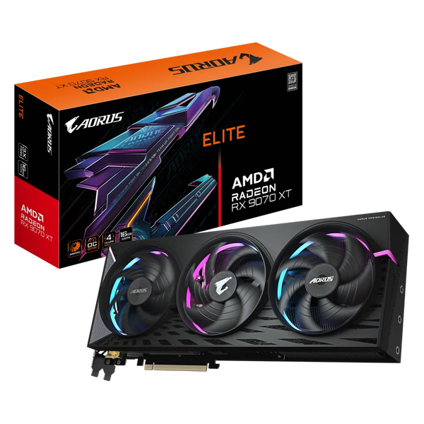 Gigabyte Radeon 9070XT 16GB GDDR6 Auros Elite Videókártya