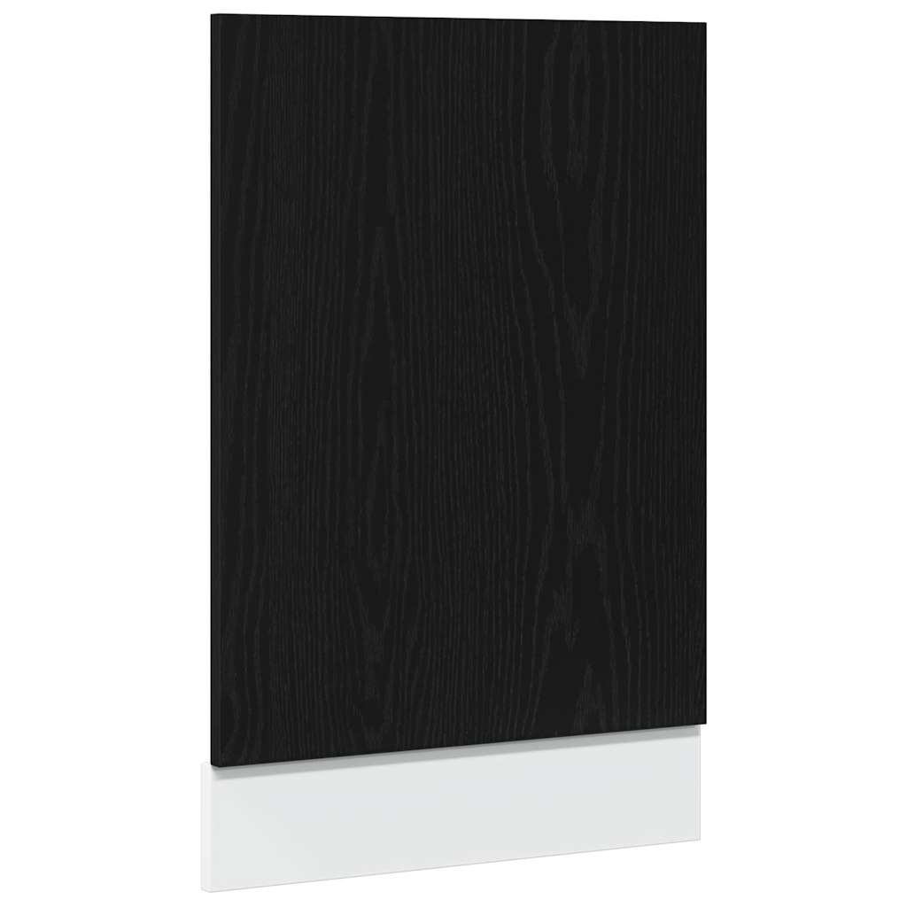 fekete tölgy szerelt fa mosogatógép panel 45x1,5x67 cm (863150)