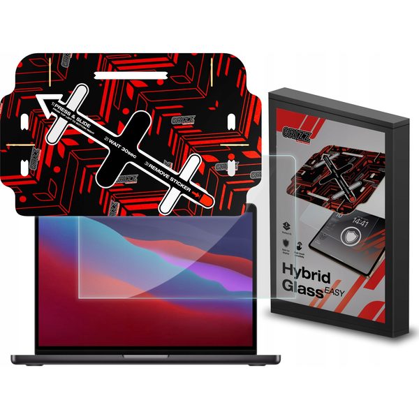 Filtr GrizzGlass Szkło hybrydowe GrizzGlass HybridGlass Easy do Apple MacBook Pro 13" 2020