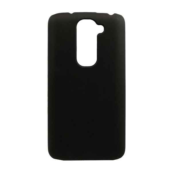 Műanyag telefonvédő (gumírozott) FEKETE [LG G2 mini (D620)] (5996457444465)