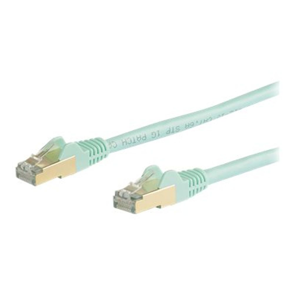 StarTech.com 6ASPAT3MAQ netværkskabel Turkis 3 m Cat6a U/FTP (STP)