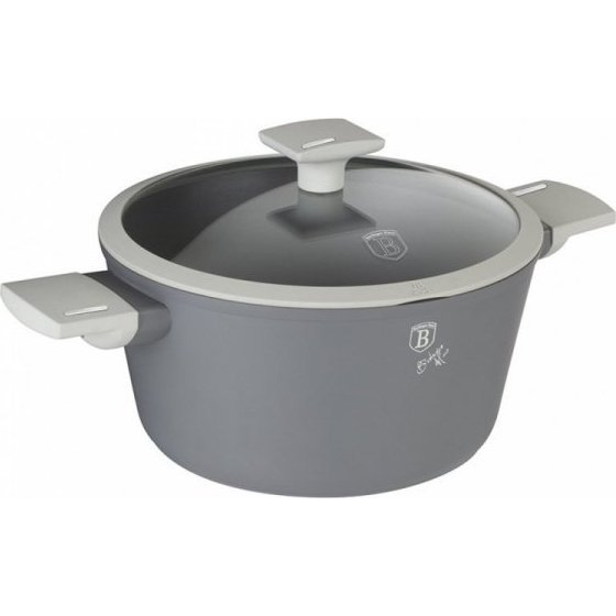 BerlingerHaus BH/7066 Aspen Collection Lábas - Kovácsolt Alumínium, Matt Szürke (BH-7066)