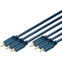 Clicktronic kábel 70427 3x RCA (cinch) - 3x RCA (cinch) 10 m