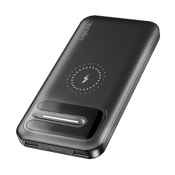 Power Bank 10000mAh LogiLink 1xUSB-C, 2x USB-A Zwart