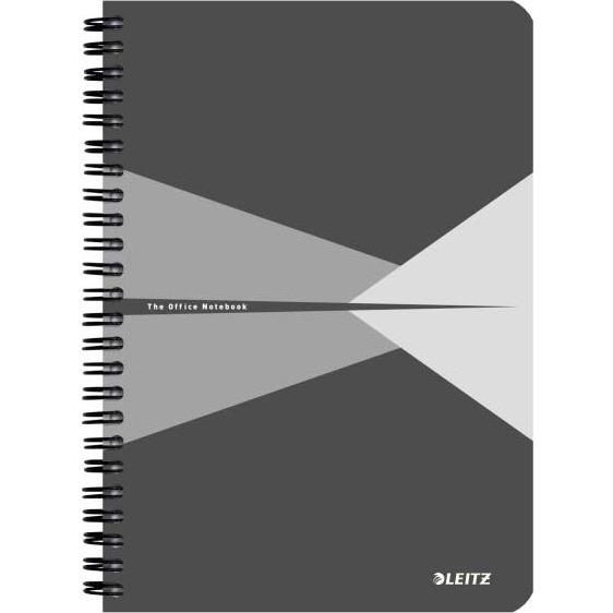 Leitz Office A4 kockás szürke spirálfüzet (44950085)