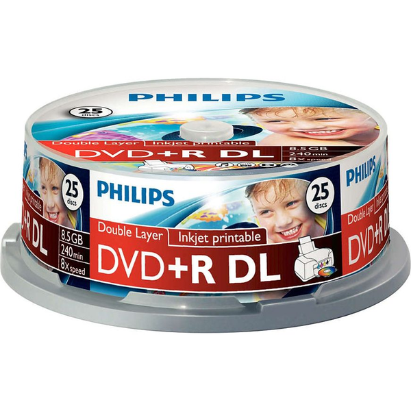 Philips DR8I8B25F/00 lege dvd 8,5 GB 25 stuk(s)
