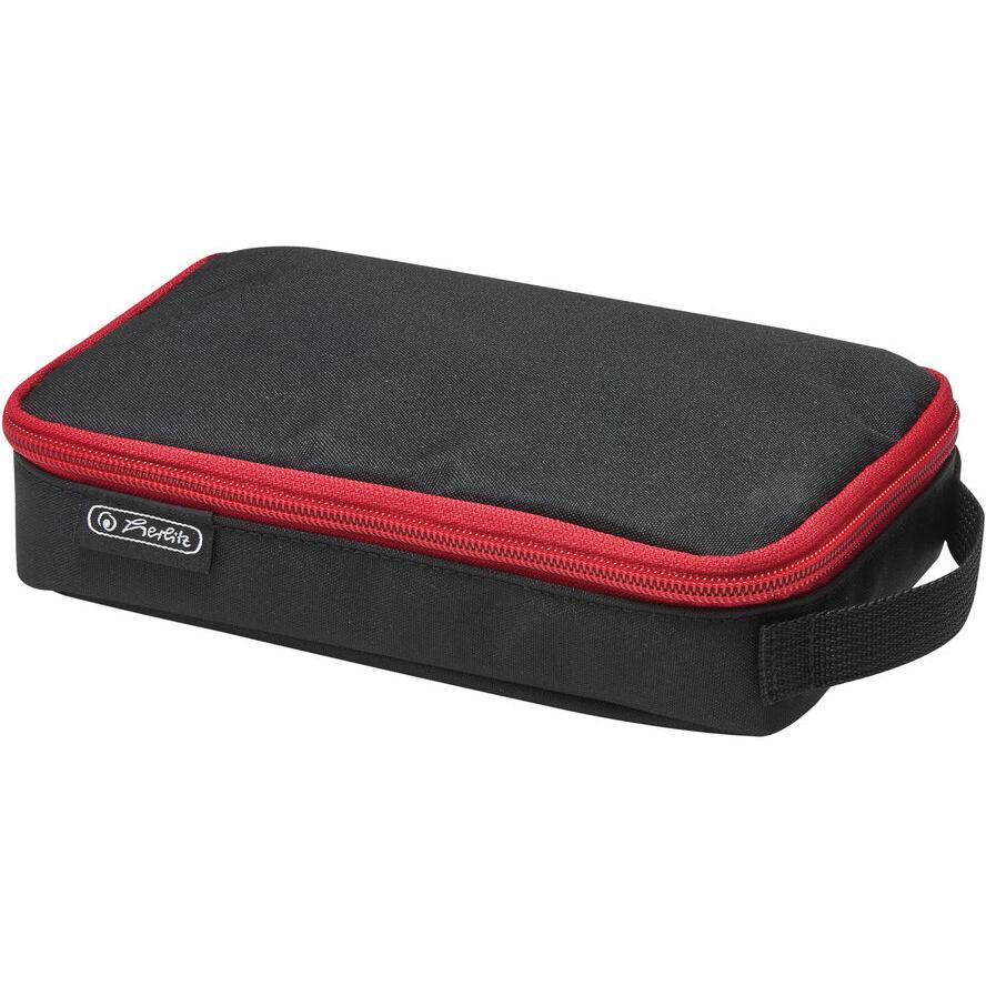 Herlitz 2 Go klapnis tolltartó - Fekete/piros (50033348)