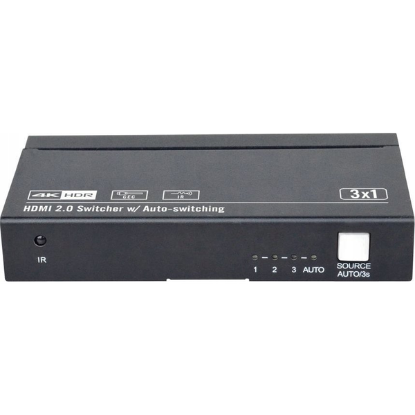 VivoLink HDMI switcher 3x1 4K@60Hz