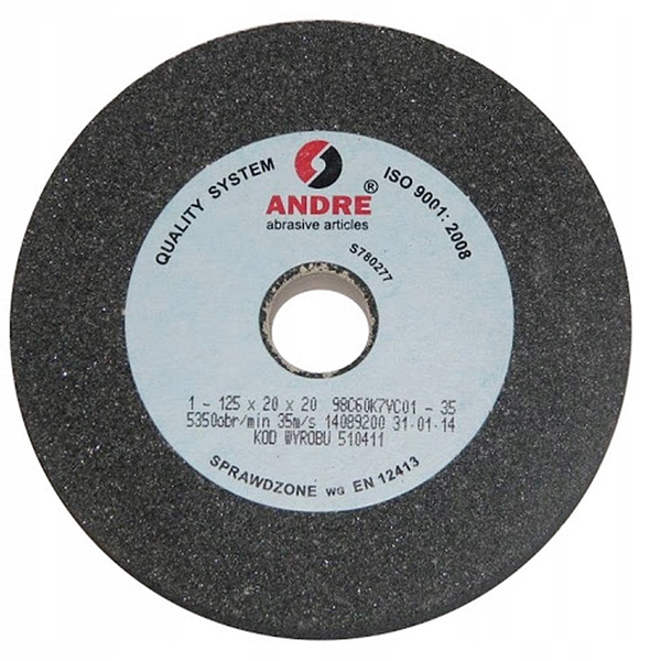 ANDRE ŚCIERNICA PŁASKA 125mm x 20mm x 20mm 98C60K7VC01-35 CZARNA "TYP 1"