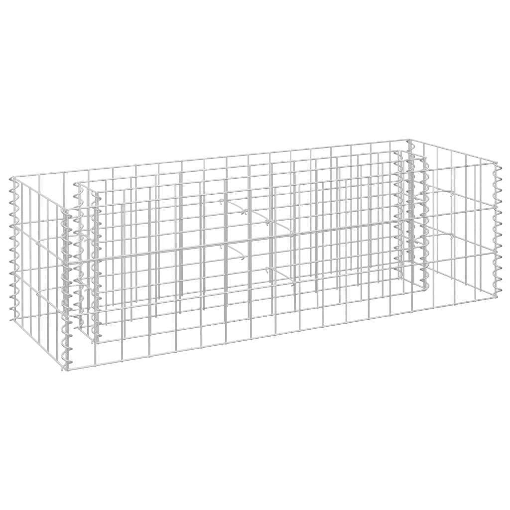 horganyzott acél gabion magaságyás 90 x 30 x 30 cm (145629)