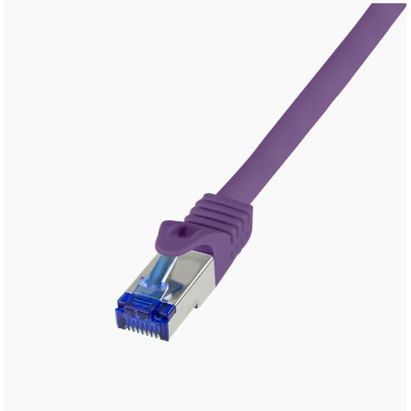 LogiLink C6A109S cavo di rete Viola 15 m Cat6a S/FTP (S-STP) Rotondo