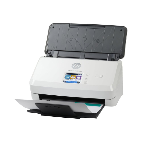 HP Scanjet Pro N4000 snw1 Sheet-feed Scanner Скенер с ръчно подавани странци 600 x 600 DPI A4 Черен, Бяла