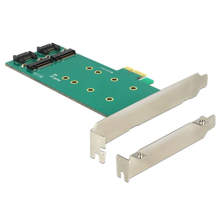 DeLock 2x M.2 bővítő kártya PCI-E (89473) (DeLock 89473)