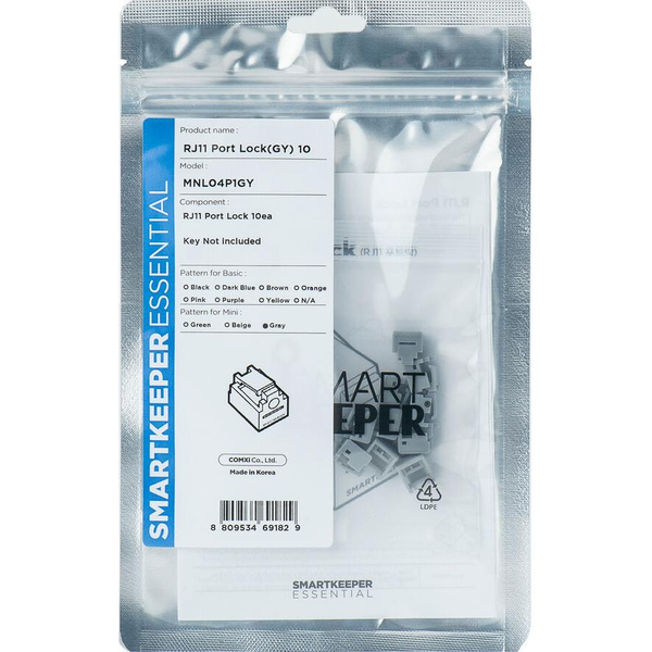 SmartKeeper Mini "RJ11 Port" Blocker grau          10 Stk.