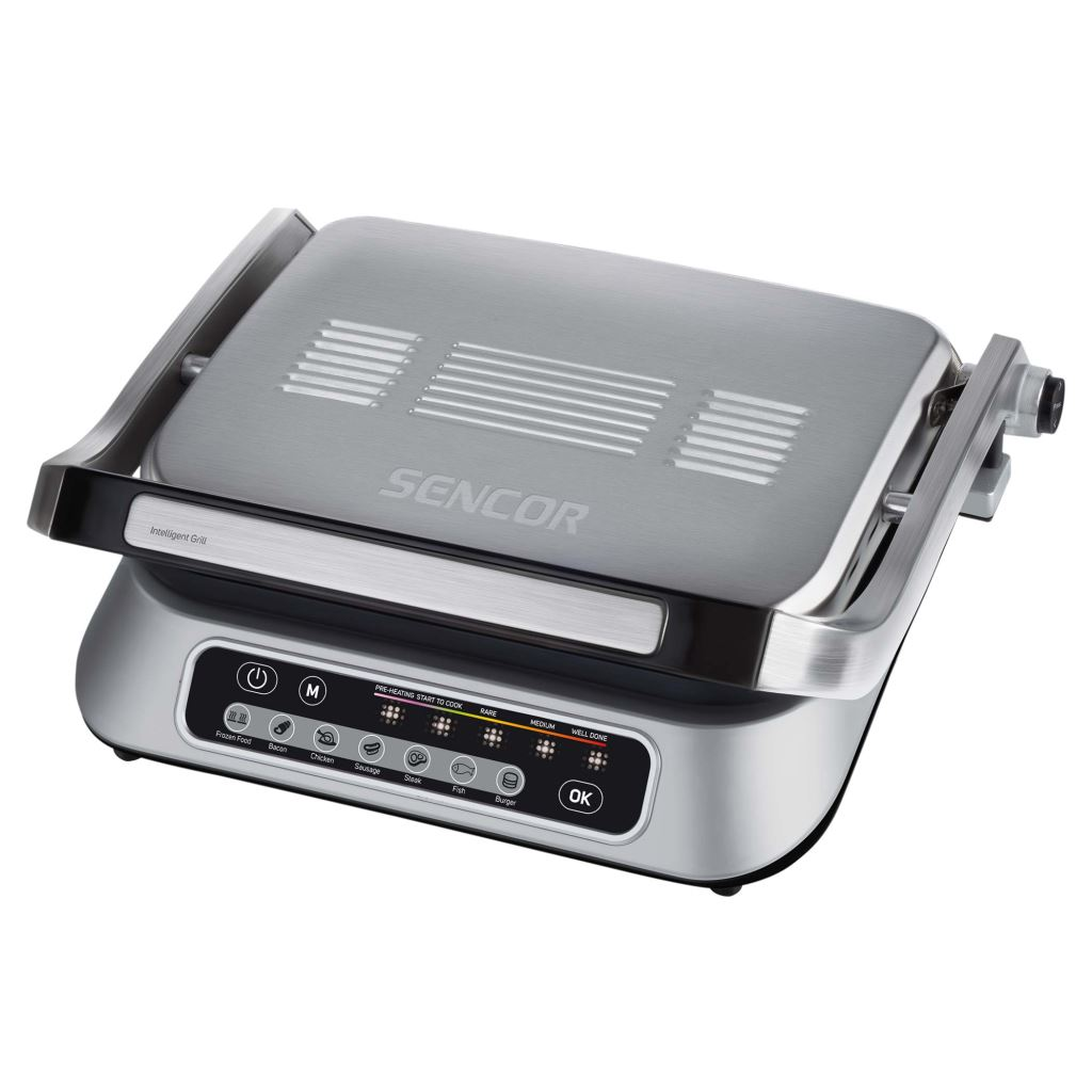 Skladací elektrický gril Sencor SBG 6031SS strieborný/sivý 2000 W (SBG 6031SS)