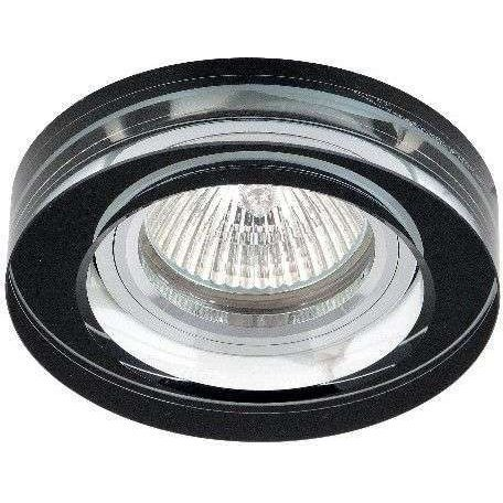 GREENLUX Faroform Crystal Black-R FF002011.0 oczko halogenowe MR16 1x50W GU5,3, transparentny/czarny