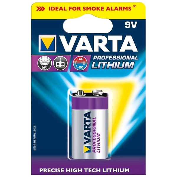 Varta Professional Lithium 9V Wegwerpbatterij
