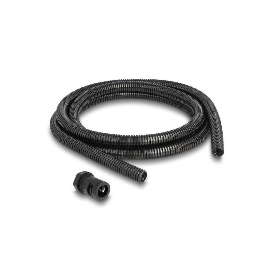 Delock Kábel védő borítás 2 m x 13 mm PG9 vezeték csatlakozós készlet fekete (60462)
