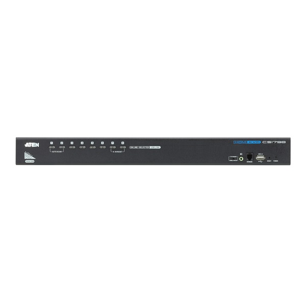 ATEN KVM Switch USB HDMI + Audio, 8 port - CS1798 (CS1798-AT-G)