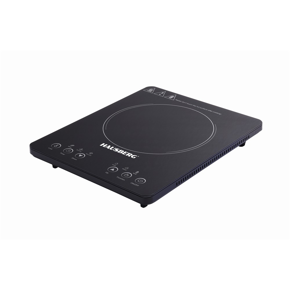 Hausberg HB-1525NG Hordozható 1 zónás Indukciós főzőlap 2000W - Fekete (HB-1525NG)
