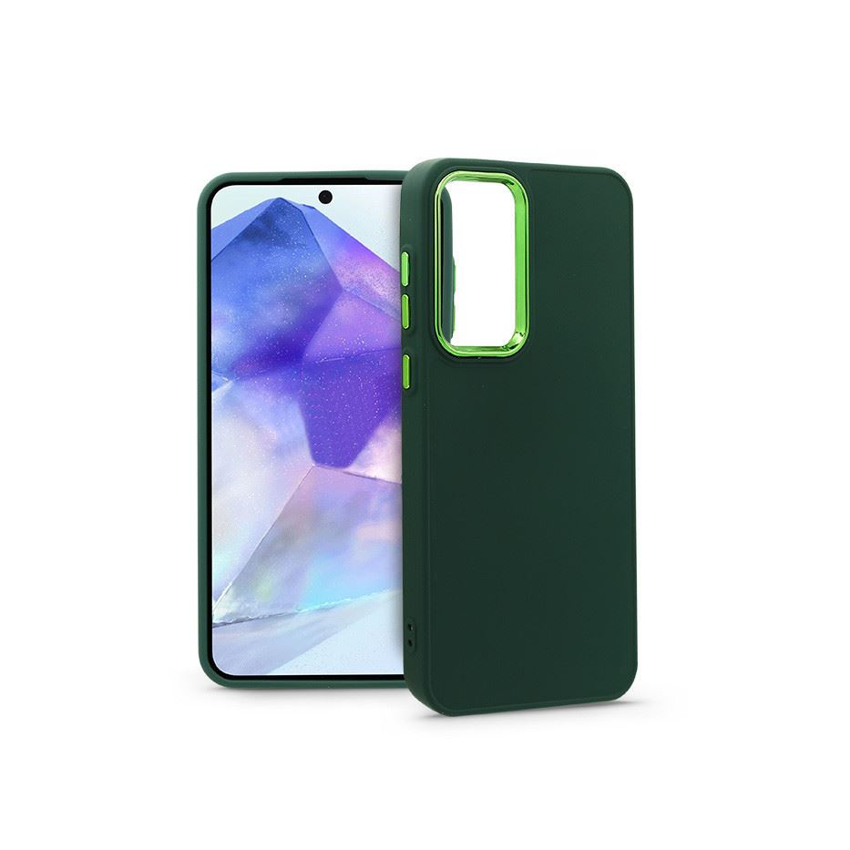 Haffner Frame Samsung Galaxy A55 szilikon tok zöld (HF267987) (HF267987)