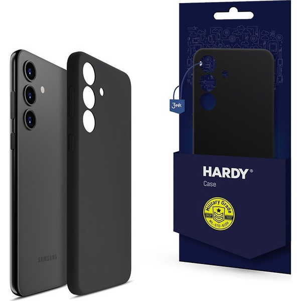 3MK Hardy Silicone MagCase tok Samsung Galaxy S25+ fekete