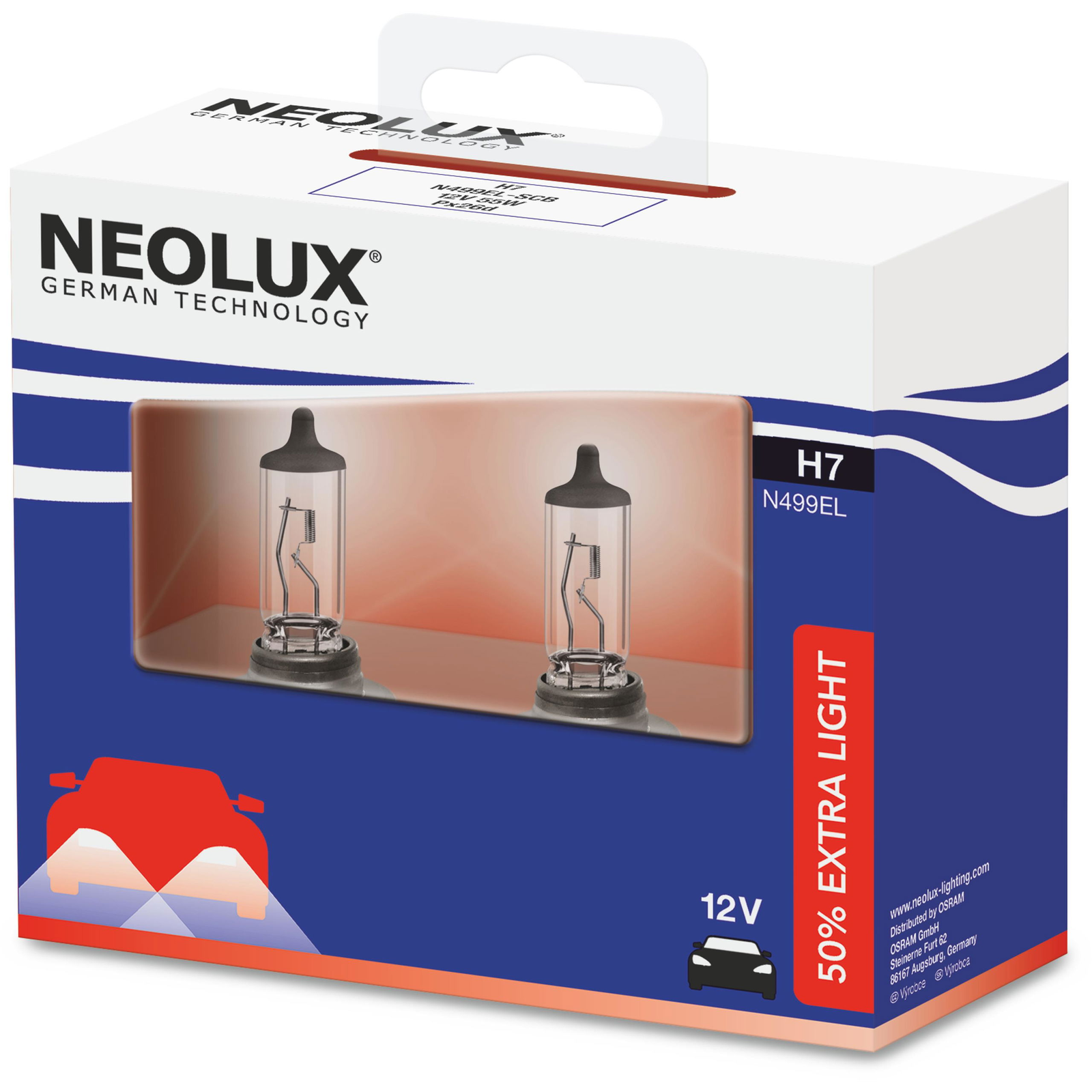 NEOLUX H7 Extra Light +50% 12V, 55W (4052899501096)