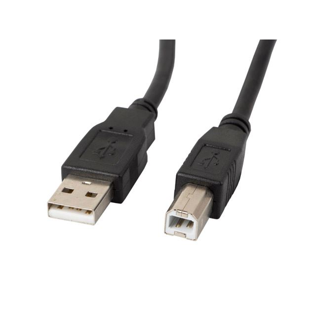 Lanberg USB 2.0 A-B összekötő kábel 3m ferrite fekete (CA-USBA-11CC-0030-BK) (CA-USBA-11CC-0030-BK)