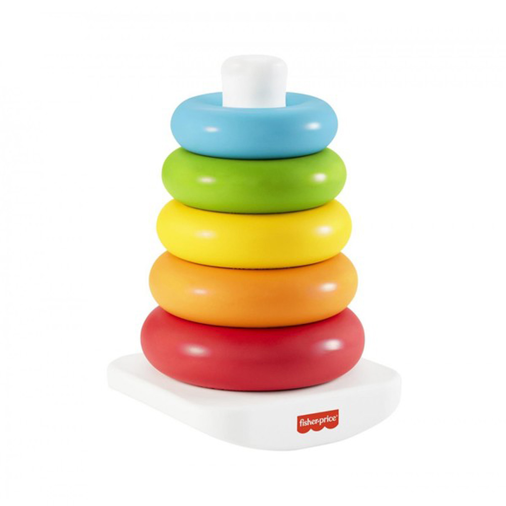 Fisher-Price fejlesztő játék színes gyűrűpiramis ECO GRF09 (MTTF-M0887961902242)
